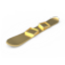Gold Snowboard
